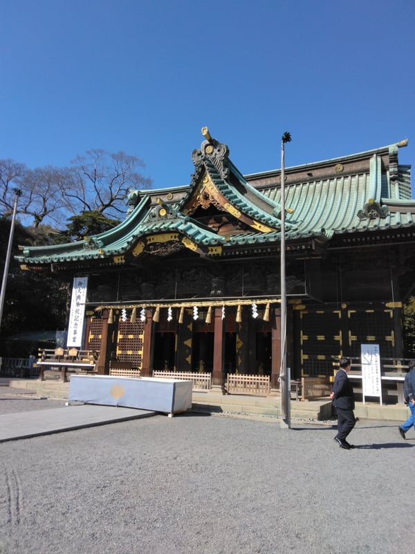 This is a photo of Mishima Taisha, a famous Shinto shrine in Mishima City, Shizuoka Prefecture.